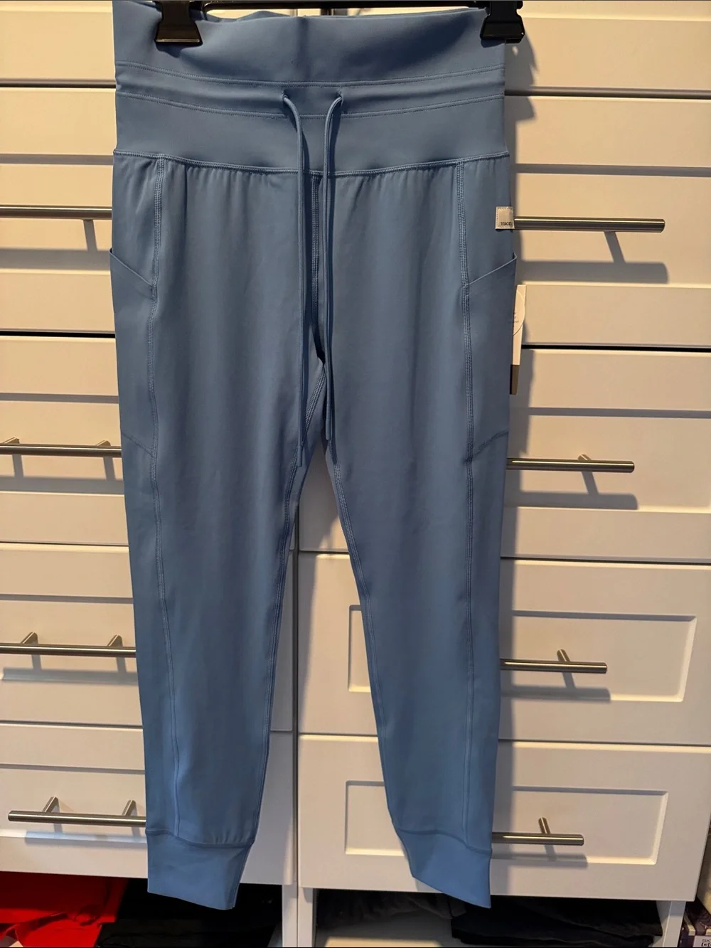 Vuori Periwinkle High-Rise Performance Leggings with Drawstring - Picture 3 of 9